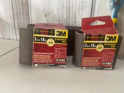 New 6”Grinder Wheel & 5-1/2 Cone Spindle Wheel Along with Belt Sander Sections