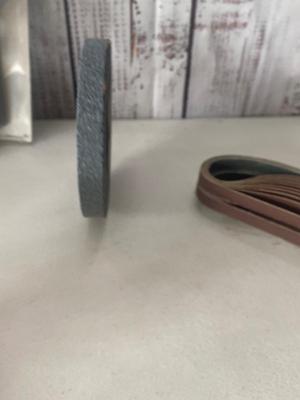 New 6”Grinder Wheel & 5-1/2 Cone Spindle Wheel Along with Belt Sander Sections