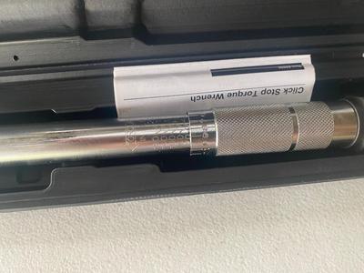 New 1/4” Drive Pittsburg Click Stop Torque Wrench