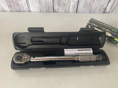 New 1/4” Drive Pittsburg Click Stop Torque Wrench
