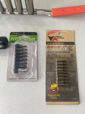 CRAFTSMAN Deep 1/4 Drive SAE socket's, and Craftsman Bit Driver with Bits