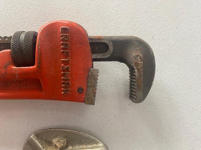 Craftsman 14” Heavy Duty Pipe Wrench, Pony Clamp and C-Clamp
