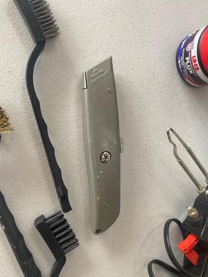 Like New Soldering Iron, Utility Knife, Cleaning Brushes, Flux and Butane!