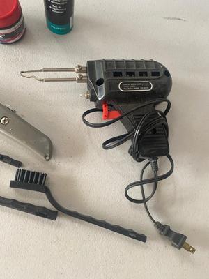 Like New Soldering Iron, Utility Knife, Cleaning Brushes, Flux and Butane!