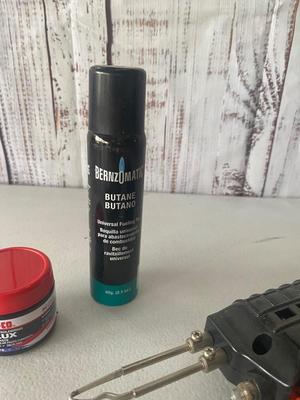 Like New Soldering Iron, Utility Knife, Cleaning Brushes, Flux and Butane!