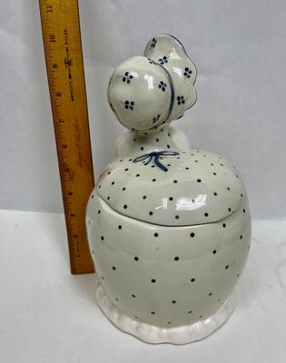 FITZ & FLOYD Mother Goose Betty Quacker Ceramic Cookie Jar Goose or Duck kitchen decor