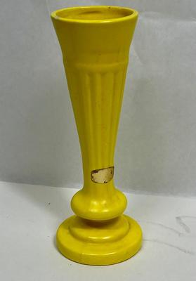Vintage Bright Yellow Ceramic Vase