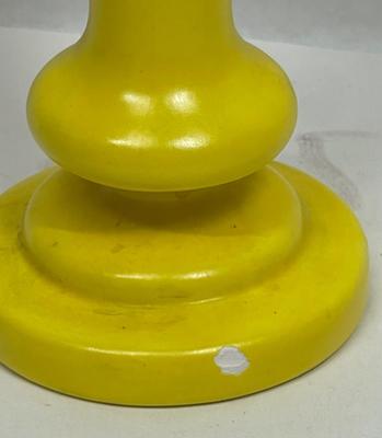 Vintage Bright Yellow Ceramic Vase