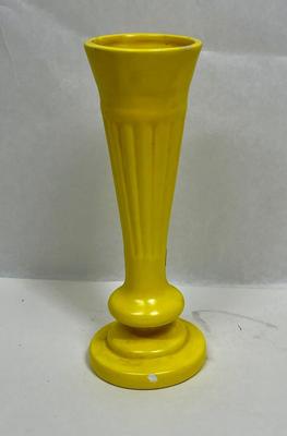 Vintage Bright Yellow Ceramic Vase