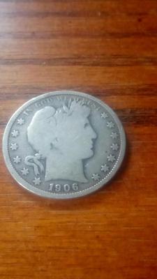 LOT 53 1906-O BARBER HALF DOLLAR