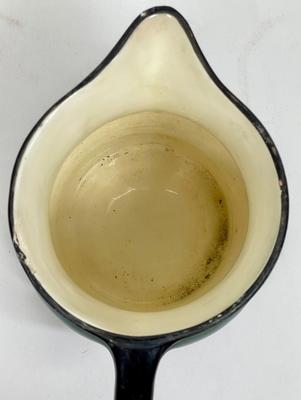 Ditmar Urbach Hand Painted Green & Black Pitcher made in Czechoslovakia