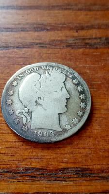 LOT 59 1903-S BARBER HALF DOLLAR