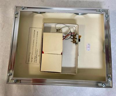 Framed Soldered Abstract Airplane with Battery Powered Lights