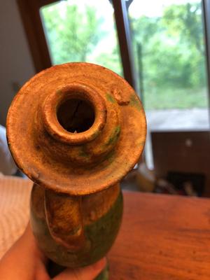 Bust Jug Pottery Figure, Unsigned