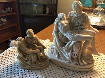 “La Pieta” Statue Lot, Pair