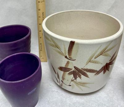 Flower Pot Lot - Ceramic 5 pots