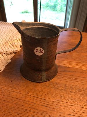 Antique/Vintage Handcrafted Metal Cup