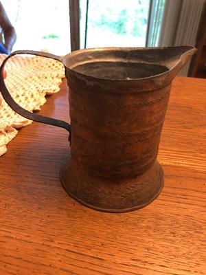 Antique/Vintage Handcrafted Metal Cup