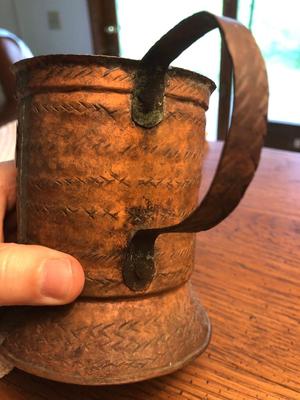 Antique/Vintage Handcrafted Metal Cup