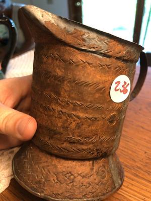Antique/Vintage Handcrafted Metal Cup