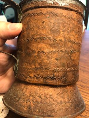 Antique/Vintage Handcrafted Metal Cup