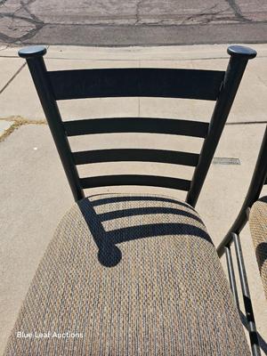 Lot 33: Metal & Fabric Stools