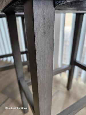 Lot 34: Grey Fabric Stools