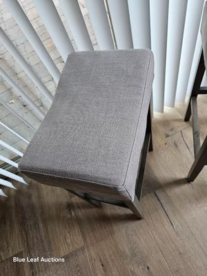 Lot 34: Grey Fabric Stools
