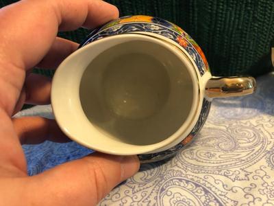 TAKASHI Ornate Teapot, Creamer, and Sugar