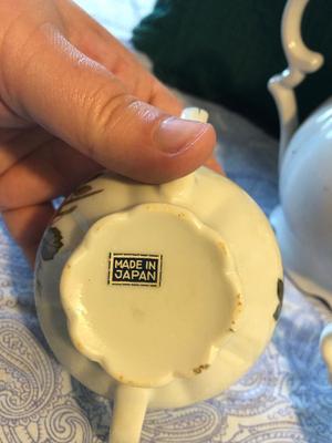 Vintage Moss Rose Tea Set by Ucago Japan