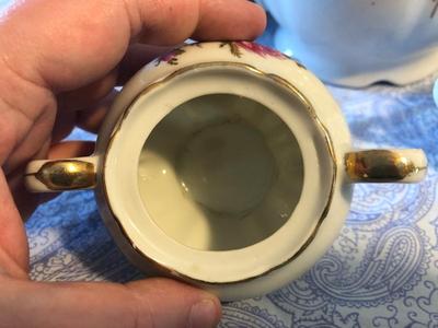 Vintage Moss Rose Tea Set by Ucago Japan