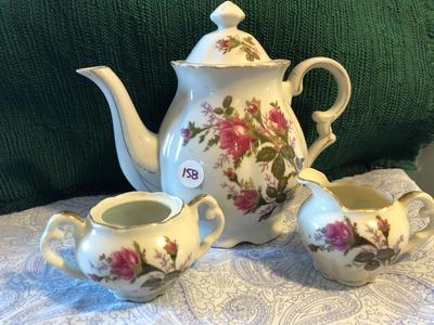 Vintage Moss Rose Tea Set by Ucago Japan