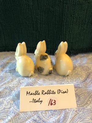 Marble Rabbits from Pisa Italy