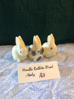 Marble Rabbits from Pisa Italy