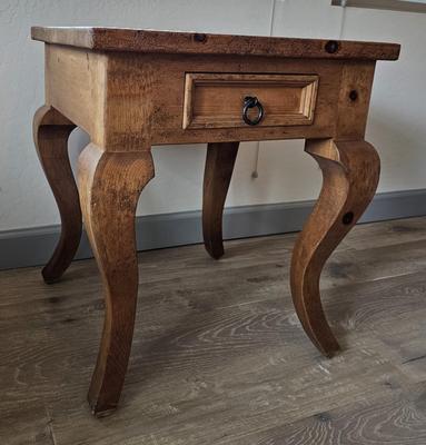 Lot 41: Solid Wood Side Table w/ Drawer