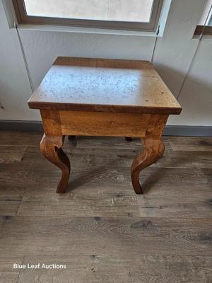 Lot 41: Solid Wood Side Table w/ Drawer