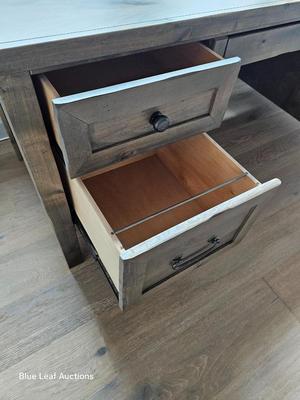 Lot 42: Joshua Creek Executive Desk - Grey