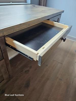 Lot 42: Joshua Creek Executive Desk - Grey