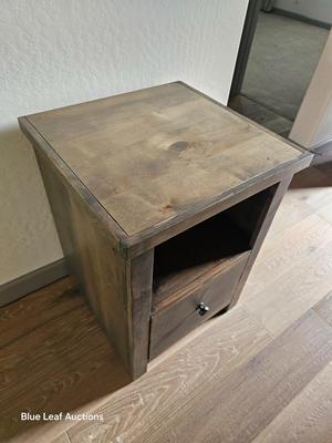 Lot 43: Grey Wooden Side Cabinet