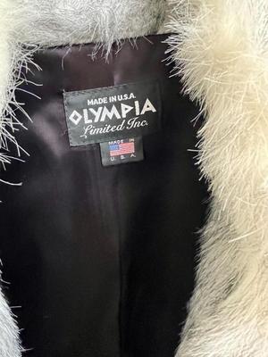 Olympia Limited Inc. Faux Fur Coat made in USA size M medium