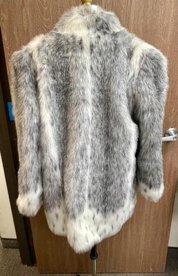 Olympia Limited Inc. Faux Fur Coat made in USA size M medium