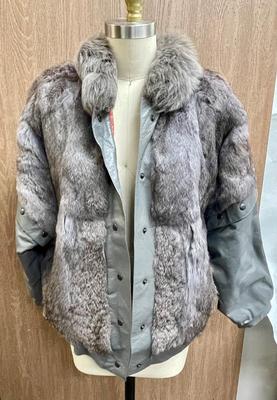 Women's Rabbit Fur & leather Jacket