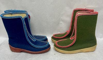 Vintage Russian Style Slipper Boots