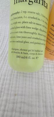 Lot 48:Philosophy Shower Gels - (8) different scents in the lot