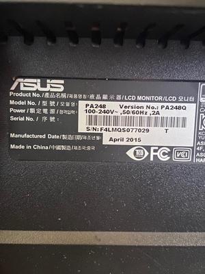 ASUS ProArt Display PA248Q LCD Monitor , Keyboard, Mouse, and Air Duster