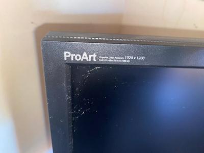 ASUS ProArt Display PA248Q LCD Monitor , Keyboard, Mouse, and Air Duster
