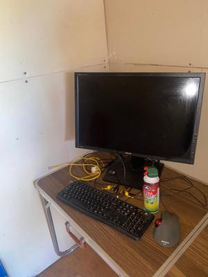 ASUS ProArt Display PA248Q LCD Monitor , Keyboard, Mouse, and Air Duster
