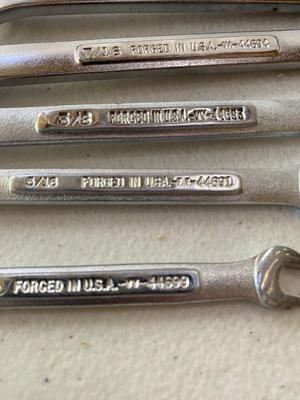 9 piece Craftsman Wrench’s SAE Style