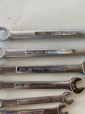9 piece Craftsman Wrench’s SAE Style