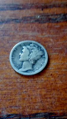 LOT 60 1926-S MERCURY DIME
